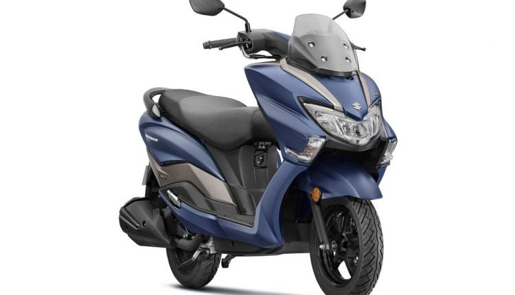 Suzuki Bluetooth Enabled Burgman Street Matte Blue Thrust Zone