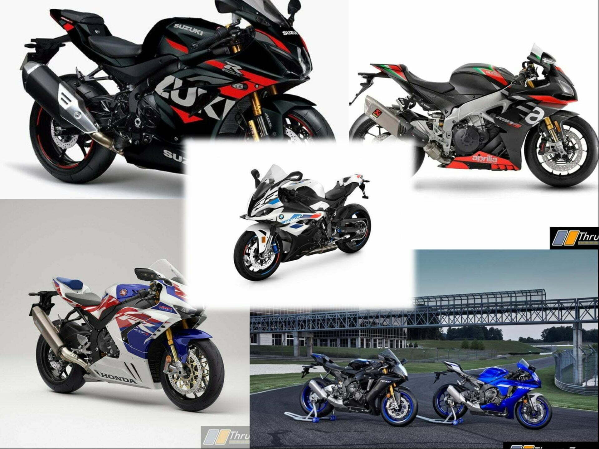 2023 BMW S1000RR Vs R1 Vs ZX10R Vs Panigale V4 Vs RSV4 Vs GSXR