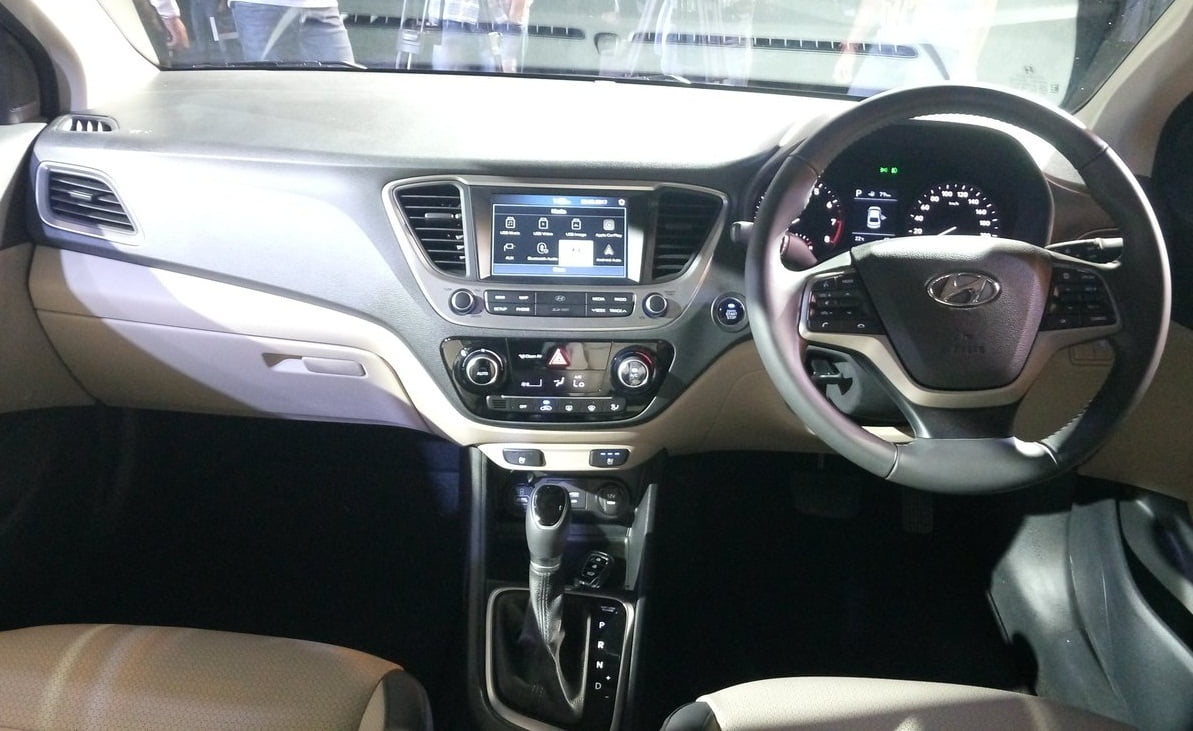 Interior 2017 Model Hyundai Verna Thrust Zone