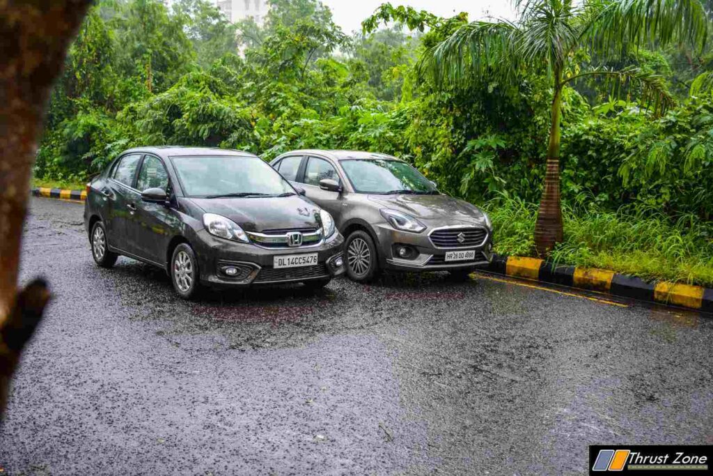 Maruti Dzire Vs Honda Amaze Comparison Shootout