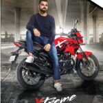 Virat Kohli, Brand Ambassador of Hero MotoCorp Ltd. with the Xtreme 200R