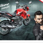 Virat Kohli, Brand Ambassador of Hero MotoCorp Ltd. with the Xtreme 200R.