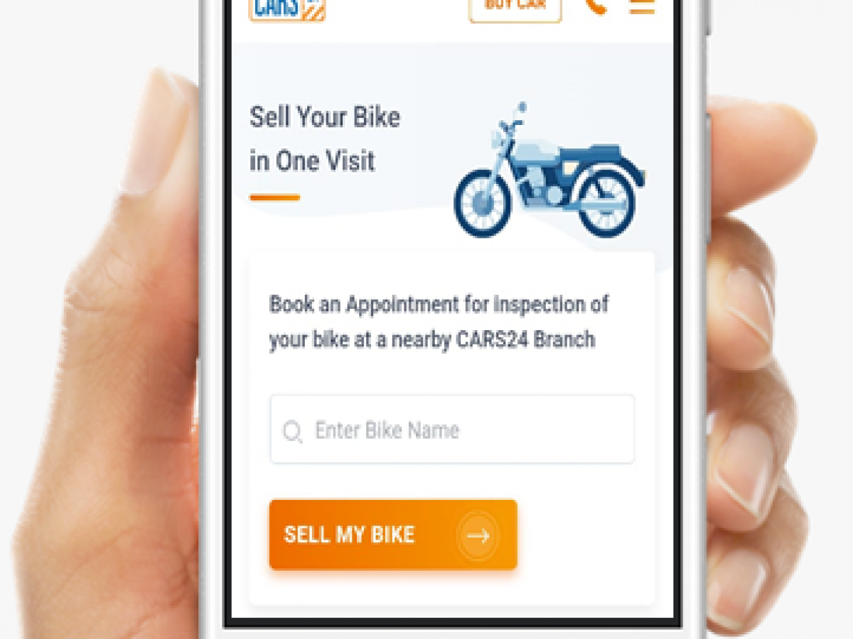 Sell my bike online cars24