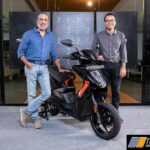 Ravneet Singh Phokela, CBO and Tarun Mehta, CEO & Co-founder Ather Energy with Series 1, collector’s edition of Ather 450X