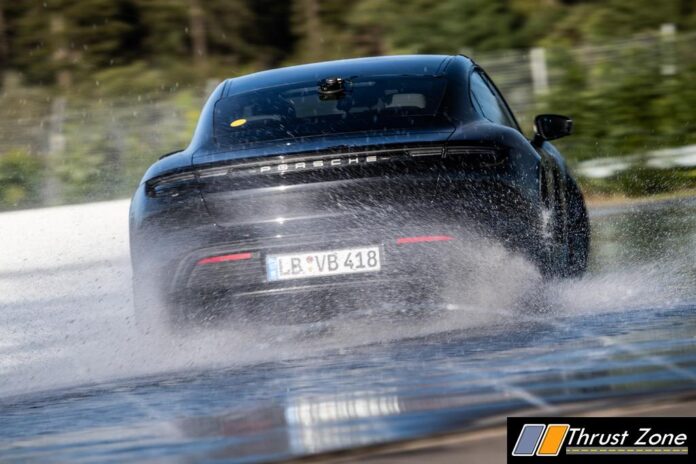 First Ever Electric Car Drift Record Set With Porsche Taycan (2)