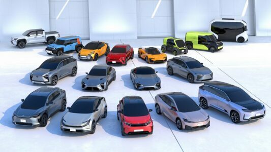 Toyota Group Unveils 15 Future Electric Vehicles