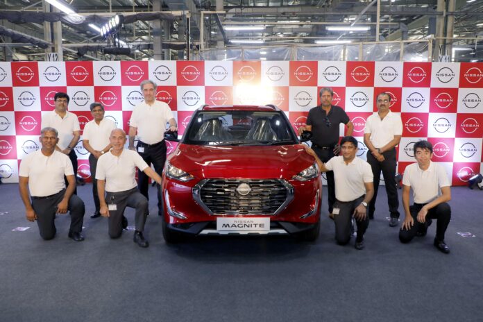 Nissan Rolls Out 50K Magnites From Chennai Plant!