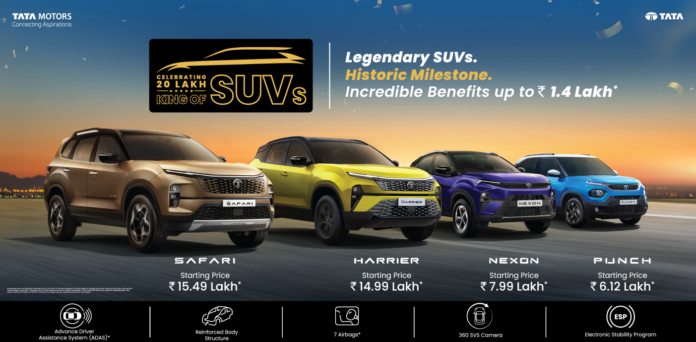 Tata SUV Sale Reach 20 Lakh Units! - Discount on Harrier!