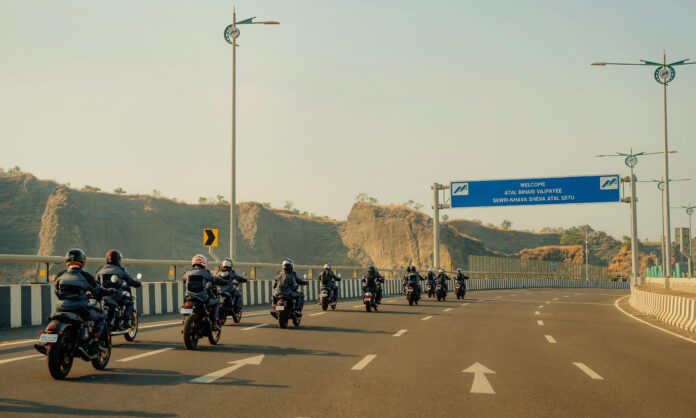 Ride of the Marakkars Rally Rides On Atal Setu Creating History! (2)