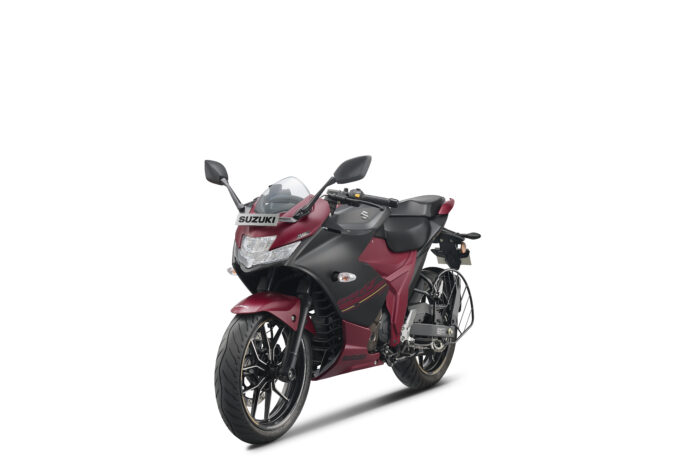 Suzuki GIXXER SF 250 FFV_Metallic Mat Black No. 2+Metallic Mat Bordeaux Red