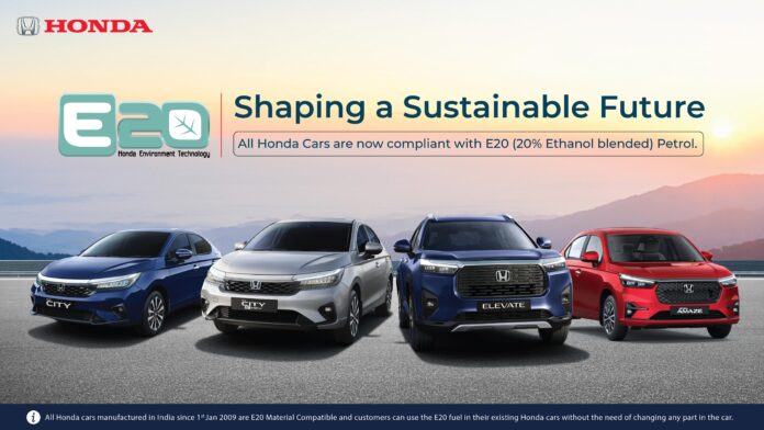 Honda India Cars E20 Compliance Certificate Comes Ahead Of Time!