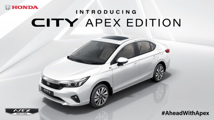 Honda Cars India Introduces the Stylish New Honda City Apex Edition